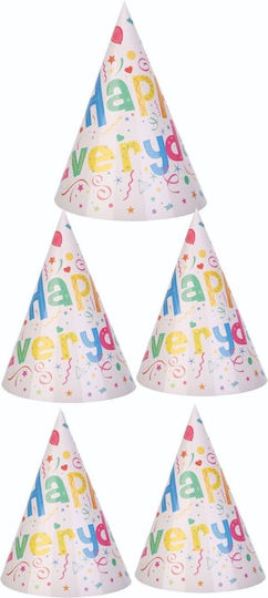 Set 6 Pălării De Petrecere Vesele Pentru Fiecare Zi 20x14 Cm Multicolore