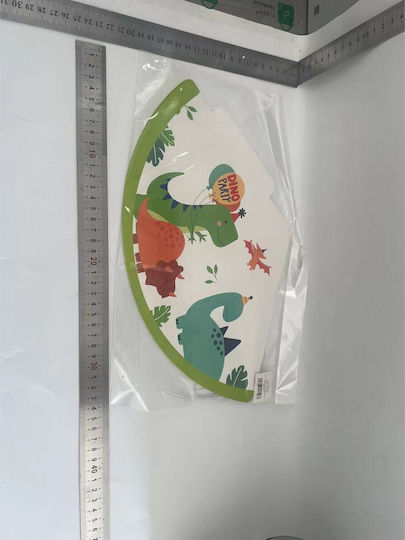 Set 6 Pălării De Petrecere Dinozauri Accesorii De Petrecere Tematică De Ziua De Naștere 19x15 Cm Multicolor