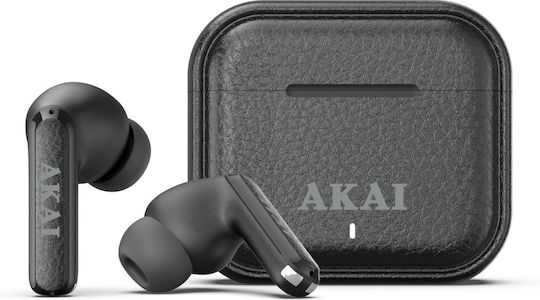 Akai Proffesional BTE-J700 In-ear Bluetooth Handsfree Earphones with Charging Case Black