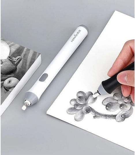 Radiere Electric Alb Alista Home Schițe Art Vârf Grosime 3 Mm/5 Mm 2 X Baterii Aa Nu Sunt Incluse Abs