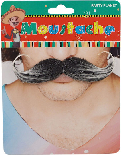 Μουστάκι / Γενειάδα για Απόκριες σε Μαύρο χρώμα