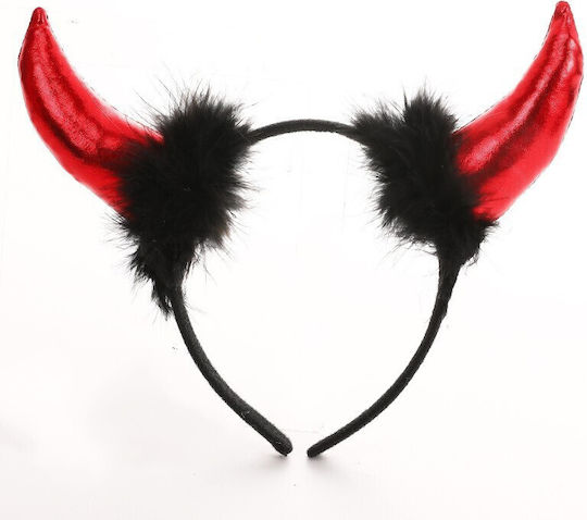 Karnevalsaccessoire Stirnband Rote für Halloween aus Kunststoff