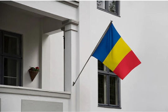 Rumänien Flagge Polyester mit Einsatz 150x90cm