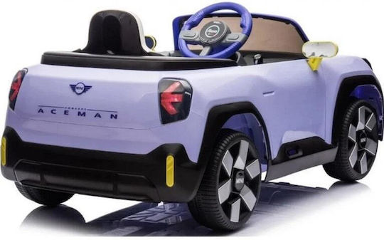 Mini Cooper Aceman Cu Un Loc cu Telecomandă Licențiat 12 Volți Mov pentru 2+ Ani