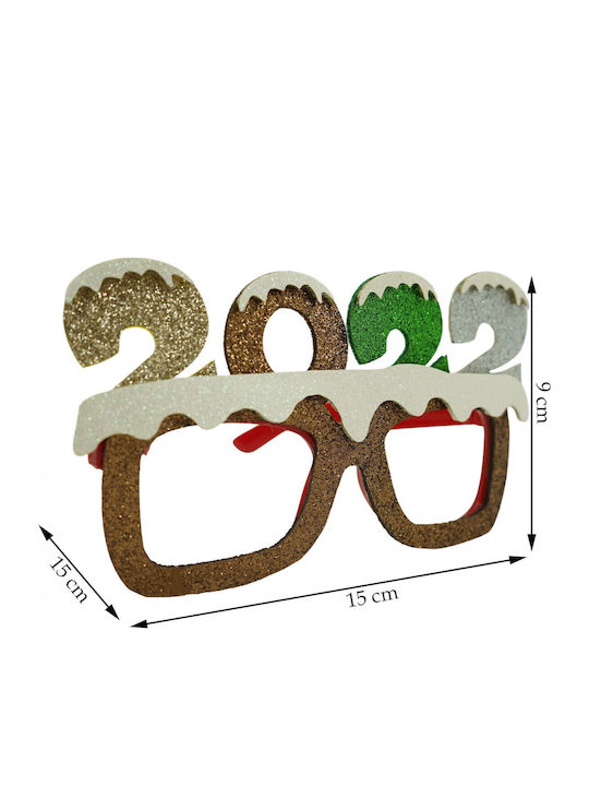 New Year's Eve Party Glasses 2022 Brown Plastic Polyester Alista Home