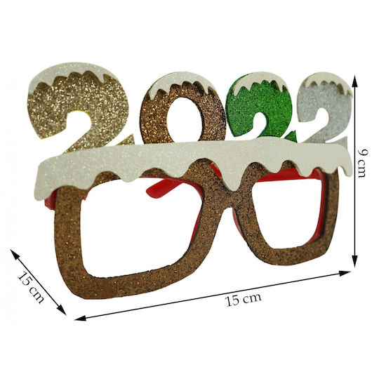 New Year's Eve Party Glasses 2022 Brown Plastic Polyester Alista Home