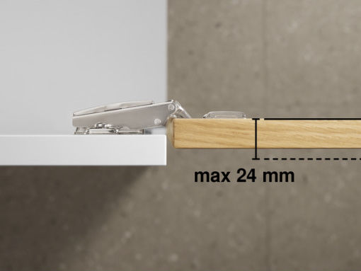Μεντεσες Blum 71b255 Κουμπωτος Φρενο 105ο Ακραιος 16μμ