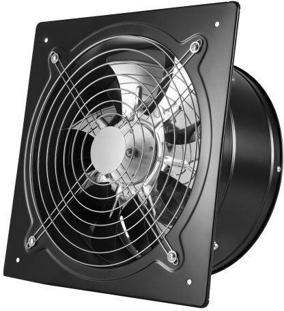 Vevor 30.5 Cm Exhaust Fan 1558 Cfm High Velocity Wall Mount Vent Fan Speed Control 70w Low Consumption Portable Ventilation Extractor Attic Garage Basement Workshop Kitchen Chicken Coop