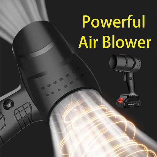 Suflantă De Aer Multifuncțională Portabilă Alista Home Încărcare Auto Grătar Auto Îndepărtare Prafului Frunzelor 1500 Mah 25000 Rpm 2 Baterii Li Încărcător Buton Lateral Turcoaz