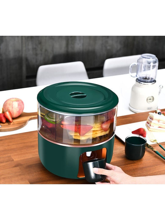 Alista Home Dozator De Apă 3 Compartimente Rotative Capacitate Mare 6l Verde