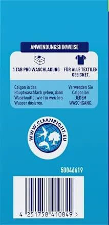 Calgon 4-in-1 Washing Machine Water Softener 47 Tablets