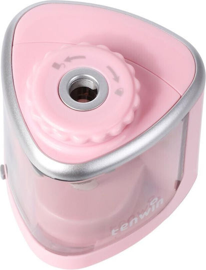 Ascuțitor Electric Semi-Automat Alista Home Plastic 2 X Baterii Aa Nu Sunt Incluse 6.5 X 6.5 X 7.5 Cm Roz