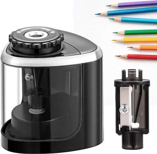 Ascuțitor Electric Semi-Automat Alista Home Din Plastic 2 Baterii Aa Nu Sunt Incluse 6.5 X 6.5 X 7.5 Cm Negru