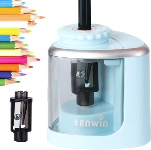 Ascuțitor Electric Semi-Automat Alista Home Plastic 2 Baterii Aa Nu Sunt Incluse 6.5 X 6.5 X 7.5 Cm Albastru