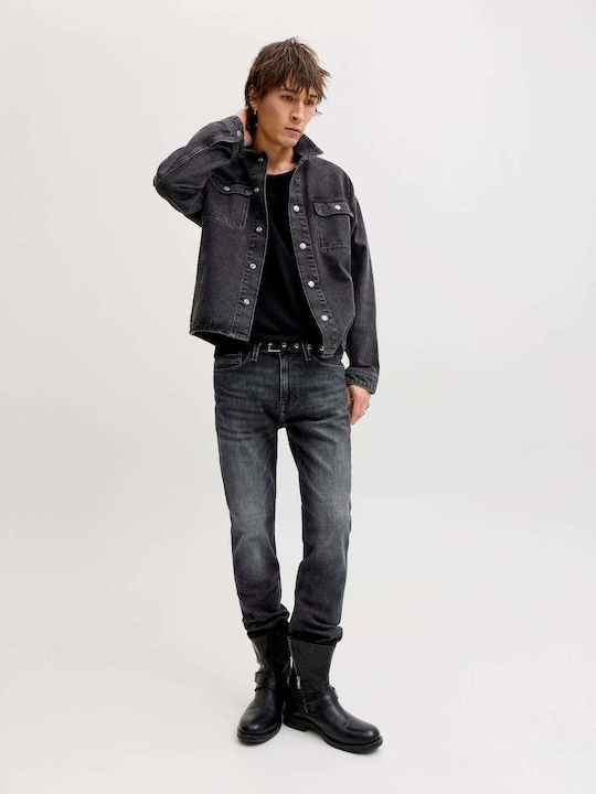 Men's Jeans Pants with Regular Fit Black Denim