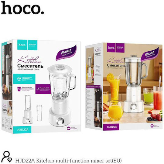 Hoco Blender with Glass Jug 1 lt 250W Gray