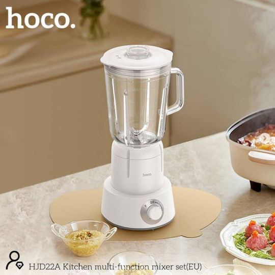 Hoco Blender with Glass Jug 1 lt 250W Gray