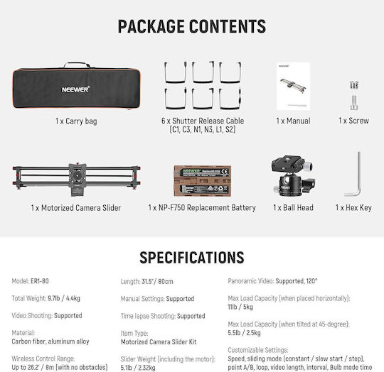 Neewer 10105837 Slider