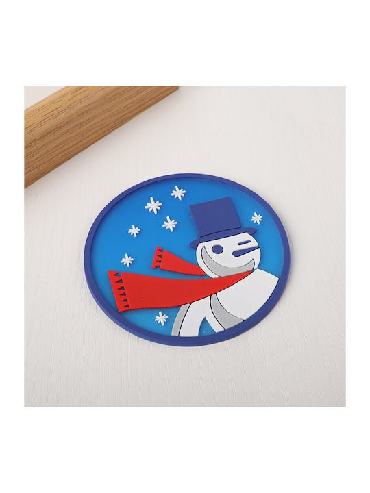 Alista Home Fetă Pentru Masa De Crăciun Servet Individual Din Plastic Oameni De Zăpadă 10x10cm