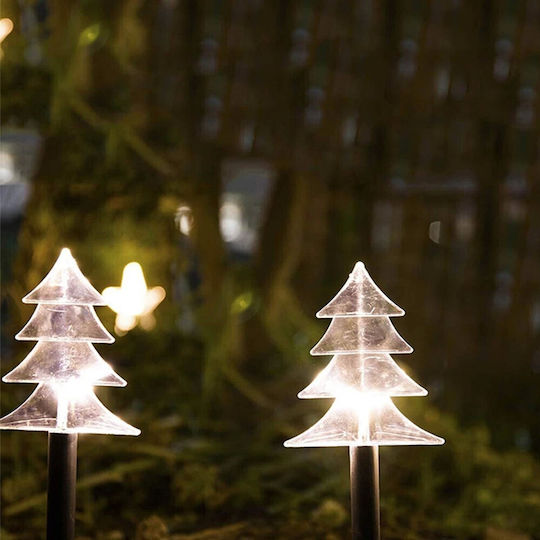 Set 5 Battery-powered Led Lamps Outdoor Fir Tree Model Garden Alista Home 35.5 Cm Warm White