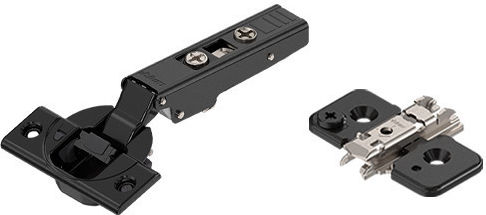 Blum Clip Top Metallic Cabinet Hinge Corner with Brake Μαύρο 110º