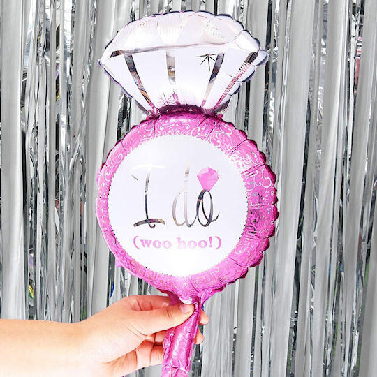 Hochzeitsluftballon Folie Rosa 46cm