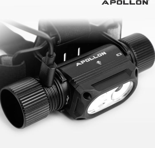 Apollon Făclie de Cap LED cu Luminozitate Maximă 1200lm