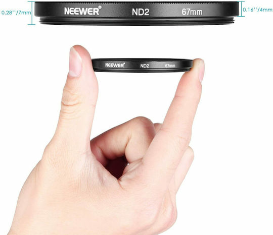 Neewer Set of ND HD Filters Diameter 67mm for Camera Lenses
