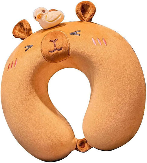 Alista Home Μαξιλαράκι Ταξιδίου Memory Foam Καφέ