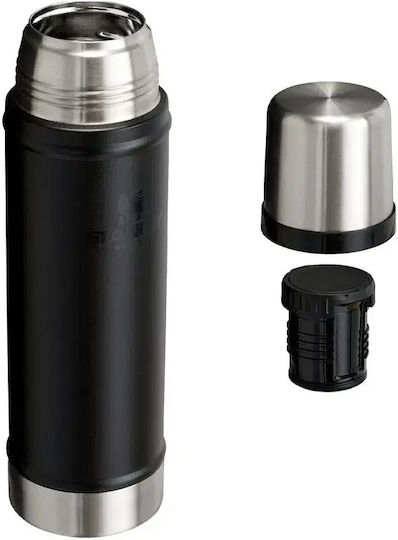 Stanley Legendary Classic Glass Thermos Bottle Stainless Steel BPA Free 600ml Black