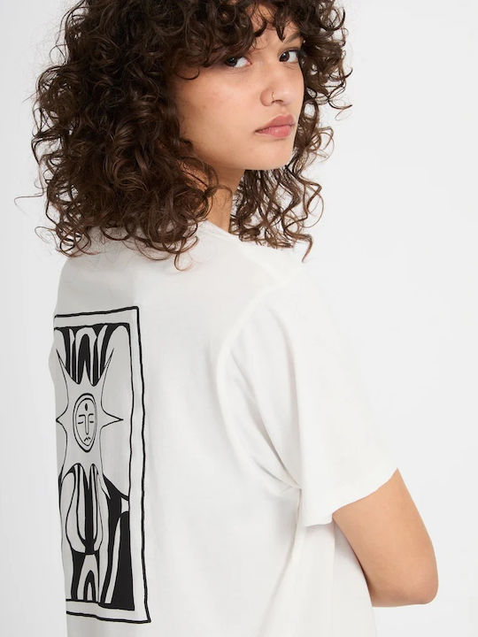 Radical Daze Up Damen Bluse Hellbeige