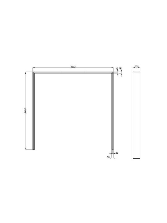Fylliana 220 Oberfläche Des Schranks 230x19cm 11013711