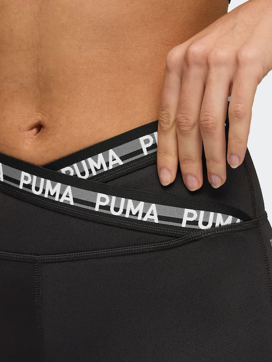 W Strong Training Γυναικείο Cropped Κολάν Ψηλόμεσο Μαύρο