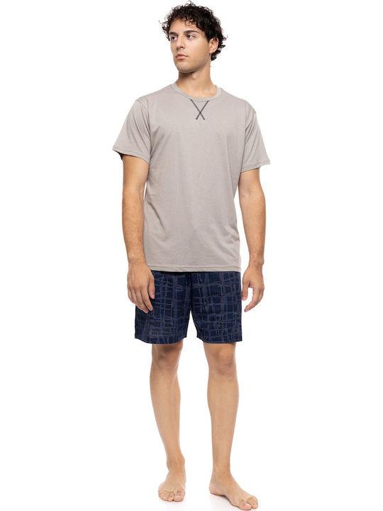 Ulisse Sommer Herrenpyjama Sand