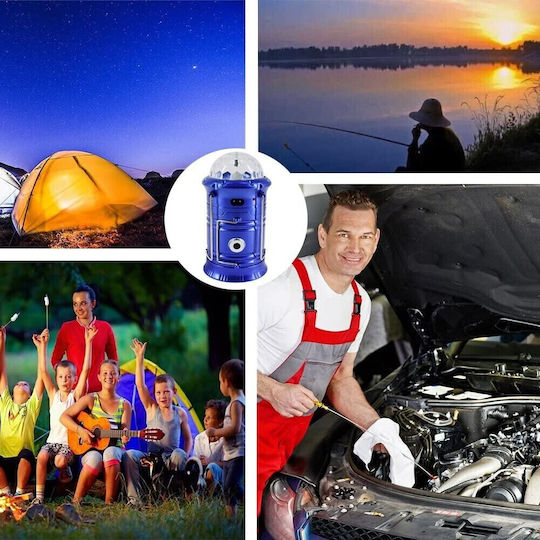 Alista Home Lanternă LED Reîncărcabilă Pentru Camping Cu Lanternă 200 Lumen 1W Albastră