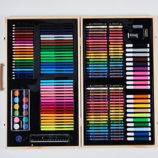 Alista Home Wooden Colouring Set 48x30cm 220 Pieces