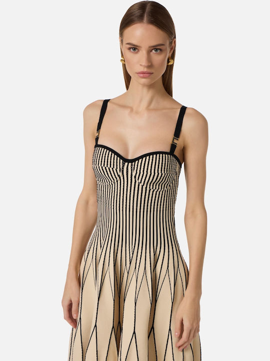 Summer Mini Evening Dress Black/White