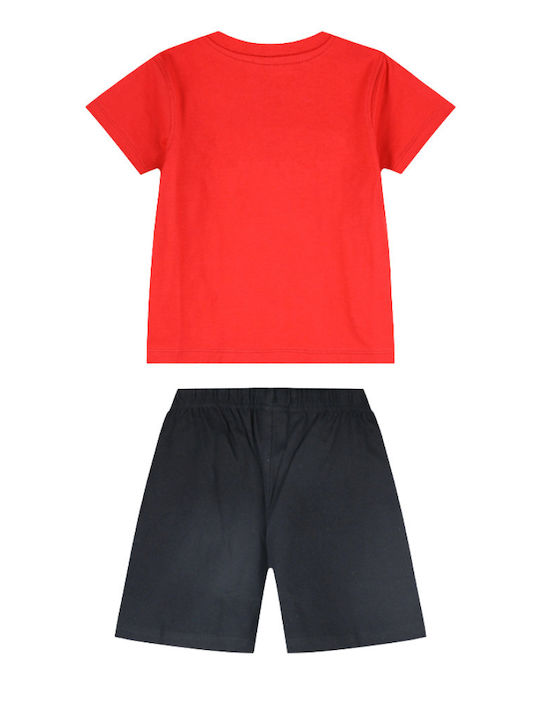 Kids' Set with Shorts Summer 2pcs Red
