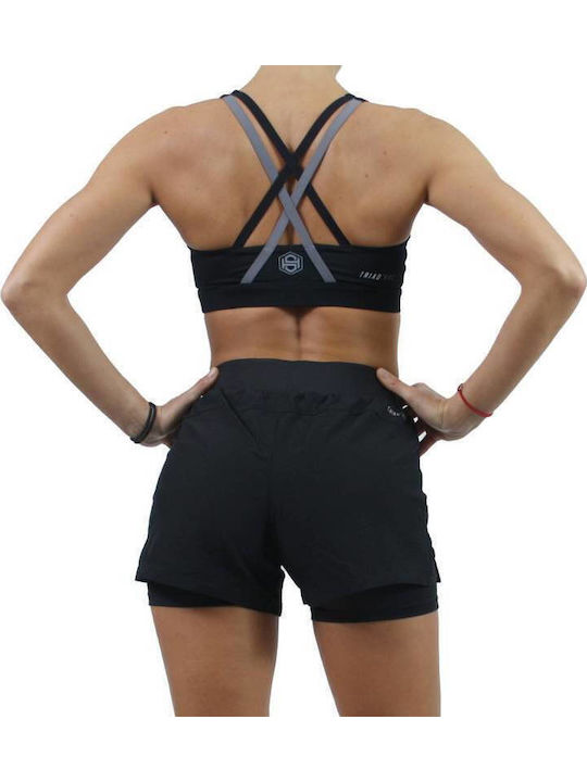 Pantaloni Scurți Sport pentru Femei Negri