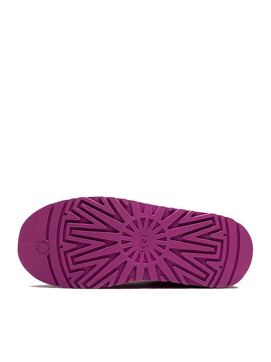 Tazz Slipper Wollige Damen Hausschuhe Rosa