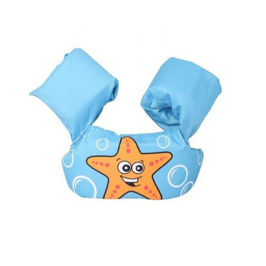 Children's Life Jacket Swim Wings Alista Home Blue Starfish Pattern