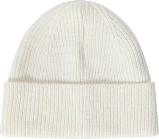 Beanie Unisex Knitted Skoufos in Ecru Colour