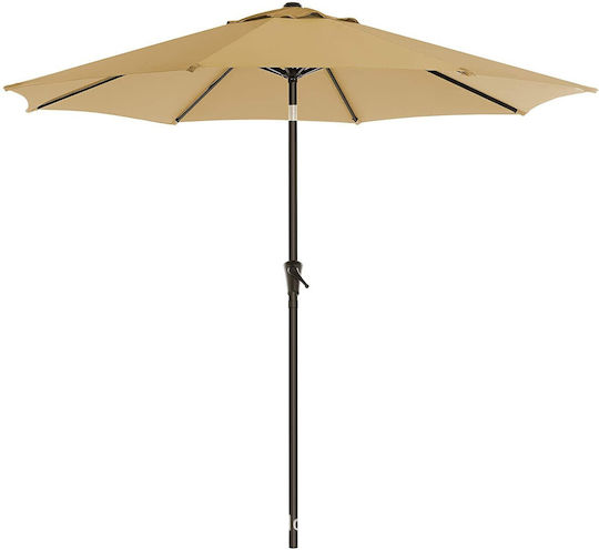 Circular Aluminum Parasol Ecru Φ2.7m