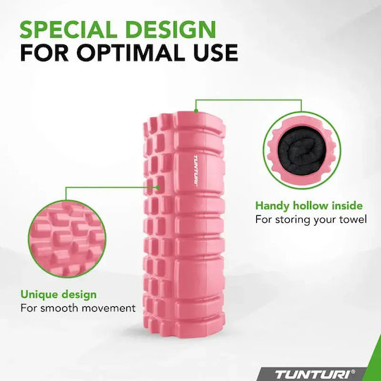 Tunturi Grid Round Roller Pink 33cm