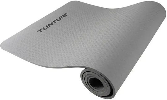Tunturi Trainingsmatte Yoga Grau mit Tragegurt (183x61cm)
