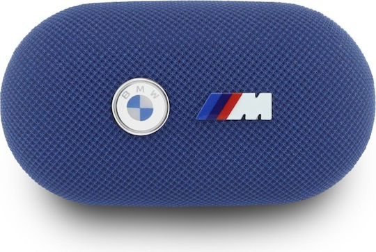 BMW Metal Logo In-ear Bluetooth Handsfree Headphones with Sweat Resistance and Charging Case Blue