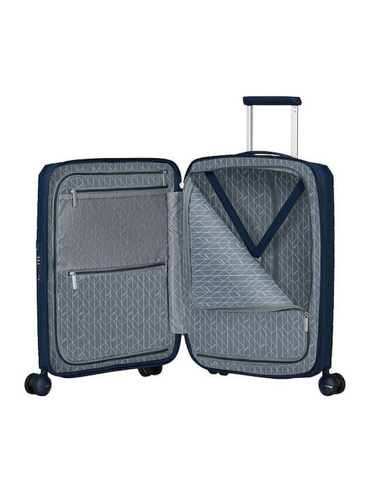 American Tourister Fastforward Cabin Hard Suitcase Navy Blue with 4 Wheels Height 55cm