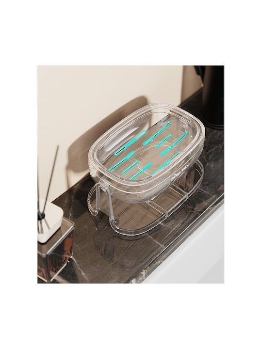 Alista Home Countertop Glass Transparent Soap Dish
