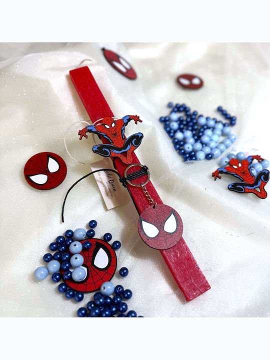 Λαμπάδα Κόκκινη Αρωματική Spiderman