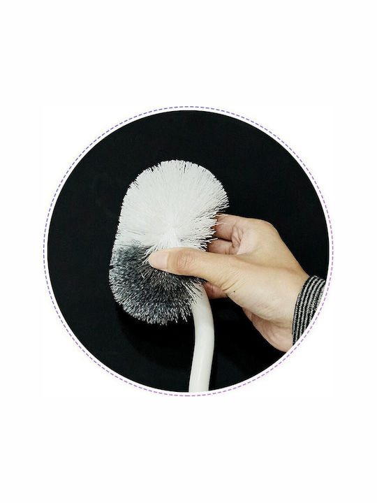 Alista Home Perie de Toaletă din Plastic pentru Baie Albă